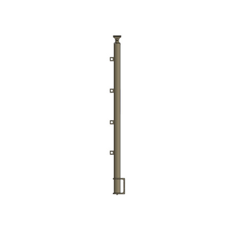 Hliníkový sloupek BRB 40 mm 90/4 boční kotvení